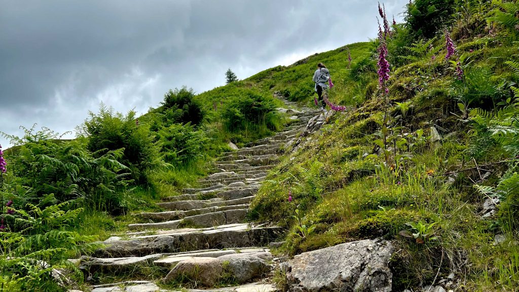 staircase on a mountain