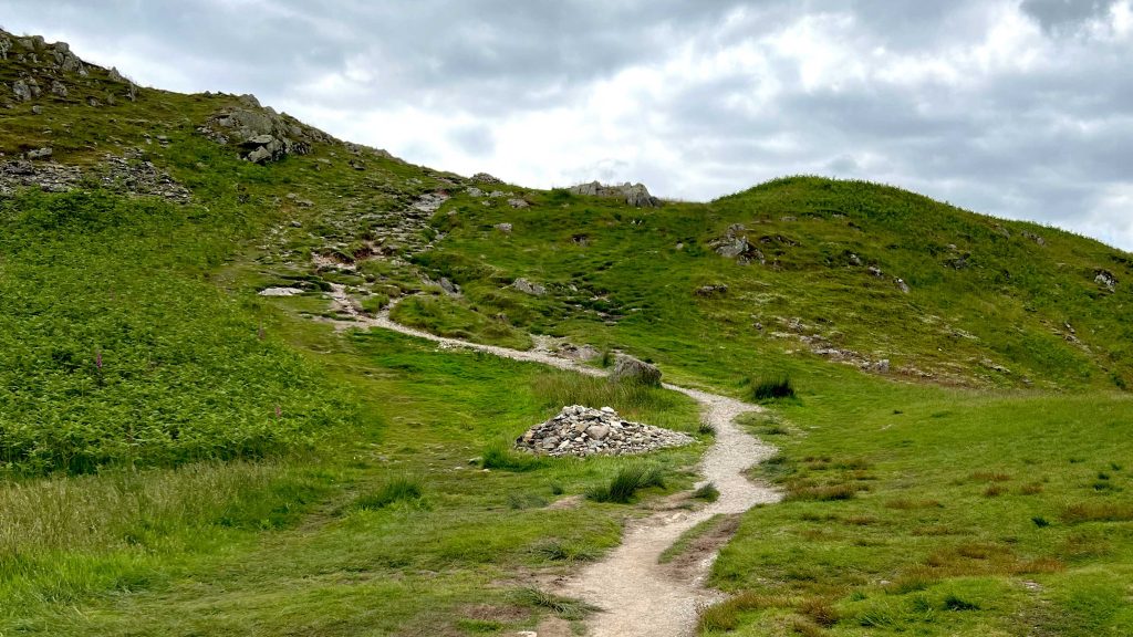 Path to the summit of Loughrigg