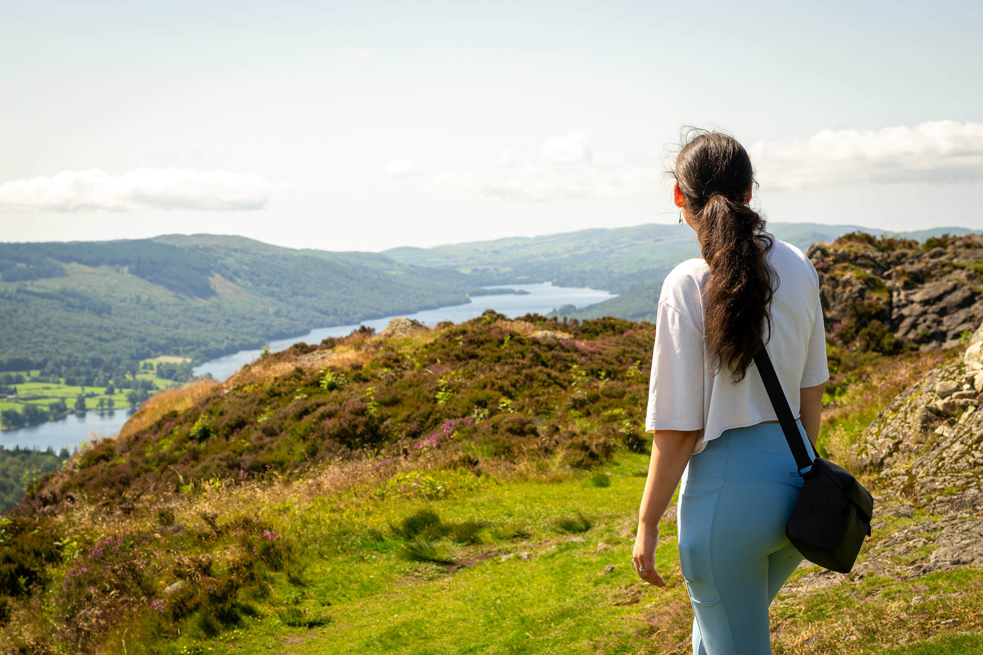 Image: View from Holme fell summit looking down on Coniston Water